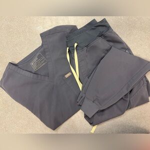 Figs Space Navy Scrub set